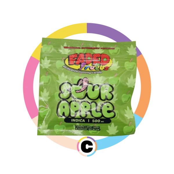 Faded Fruits Sour Apple | 500mg
