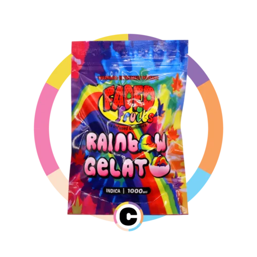 Faded Fruits Rainbow Gelato | 1000mg