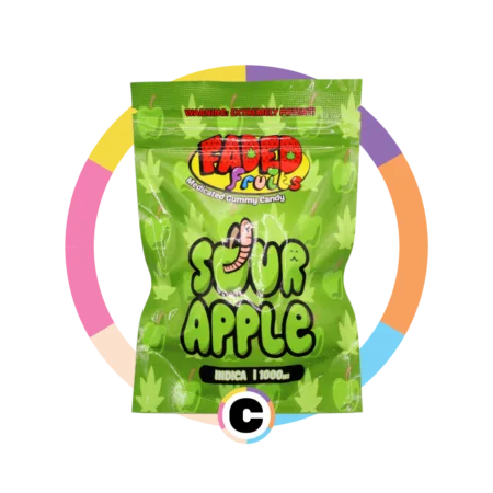 Faded Fruits Sour Apple | 1000mg