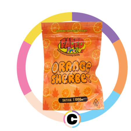 Faded Fruits Orange Sherbert 1000mg